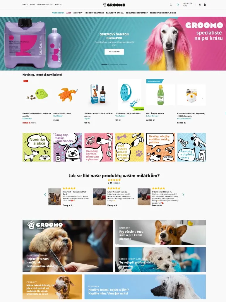 GROOMO e-shop náhled